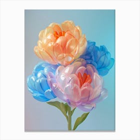 Dreamy Inflatable Flowers Peony 3 Canvas Print
