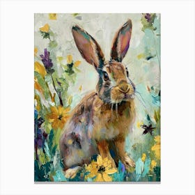 Jersey Wooly Rabbit Painting 3 Canvas Print