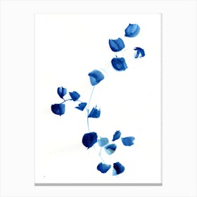 Blue Sprig Canvas Print