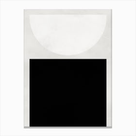 Concept Black White 2 Canvas Print
