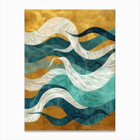 Waves Of Gold Canvas Print