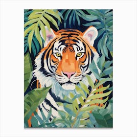 Tiger In The Jungle 10 Canvas Print