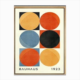 Bauhaus circles art 1923 Canvas Print