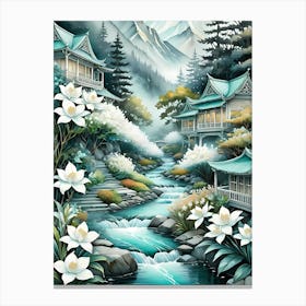 Asian Landscape Painting 2 Canvas Print