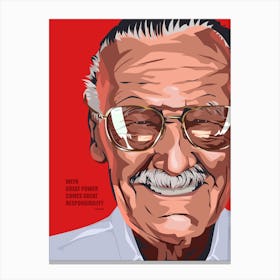 Stan Lee Canvas Print