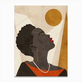 Afro-American Woman 72 Canvas Print