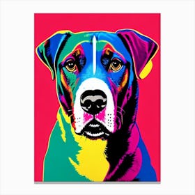 Bloodhound Andy Warhol Style dog Canvas Print