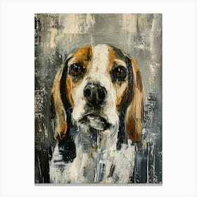Beagle Acrylic Painting 20 Canvas Print