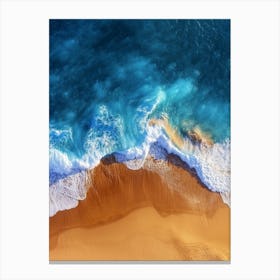 Aerial View Of A Beach 103 Canvas Print