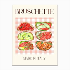 Bruschetta Made In Italy Canvas Print