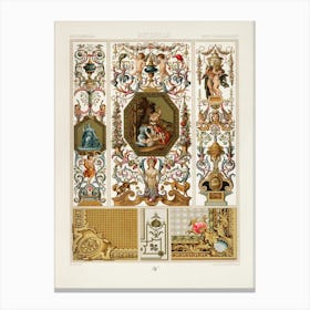 17th Century Pattern, Albert Racine (6) Canvas Print