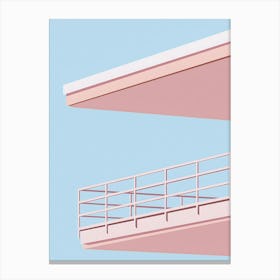Pink Balcony Canvas Print