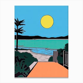 Minimal Design Style Of Barbados 2 Canvas Print