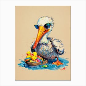 Easter Pelican Canvas Print