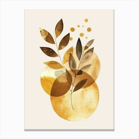 Golden Leaves Canvas Print 2 Canvas Print