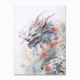 Dragon Close Up Traditional Chinese Style 1 Canvas Print