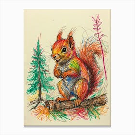 Red Squirrel Canvas Print