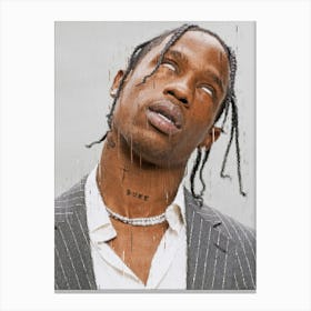 Travis Scott Painting Canvas Print