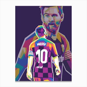 Messi Wpap Canvas Print