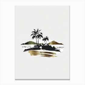 Palm Trees On The Island 2 Canvas Print