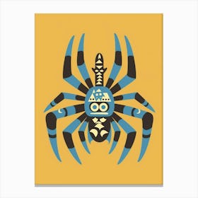 Blue Spider Canvas Print