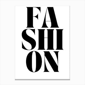 Fashion Typography Wall Canvas Print