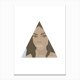 Nicole In A Triangle Canvas Print