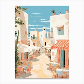 Hammamet Tunisia 4 Illustration Canvas Print