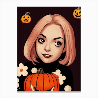 Lil Pumpkin Canvas Print