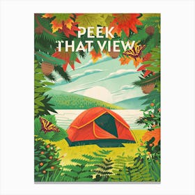 Peek That View Canvas Print