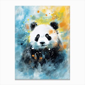Panda Art In Impressionism Style 3 Canvas Print