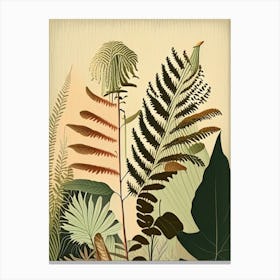 Cinnamon Fern Rousseau Inspired Canvas Print