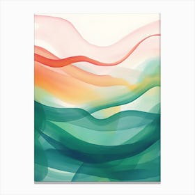 Abstract Wave Background Canvas Print