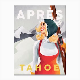Apres Ski Tahoe Canvas Print