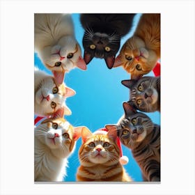 Christmas Cats 3 Canvas Print