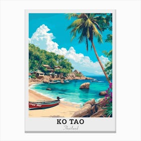 Ko Tao Travel 2 Canvas Print