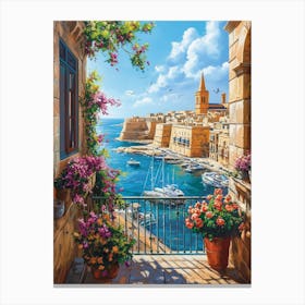 A Photorealistic Poster Of Malta Canvas Print