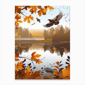 Autumn Background Vector Canvas Print