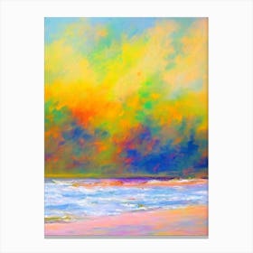 Kudle Beach, Karnataka, India Bright Abstract Canvas Print