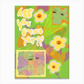 Are You Bored Yet? Clairo & Wallows Art Canvas Print