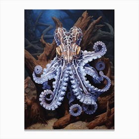 Mimic Octopus Oil Painting 4 Canvas Print