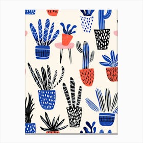 Cactus Pattern 6 Canvas Print