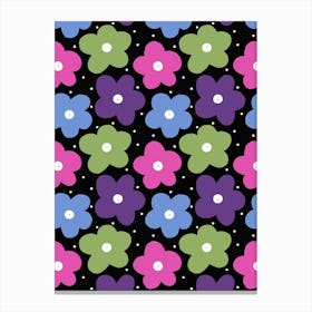 Happy Flowers Canvas Print