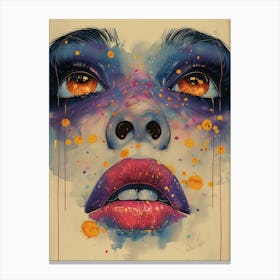 Girl'S Face Canvas Print