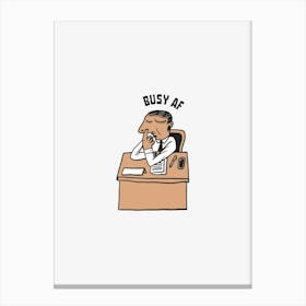 Busy Office Canvas Print