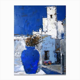 Blue Vase 1 Canvas Print