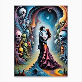 Waltz With the Enigmatic Specter of Madness Canvas Print