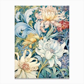 Flowers By William Morris Canvas Print