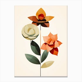 Origami Flowers Canvas Print