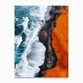 Orange Sand Beach Canvas Print